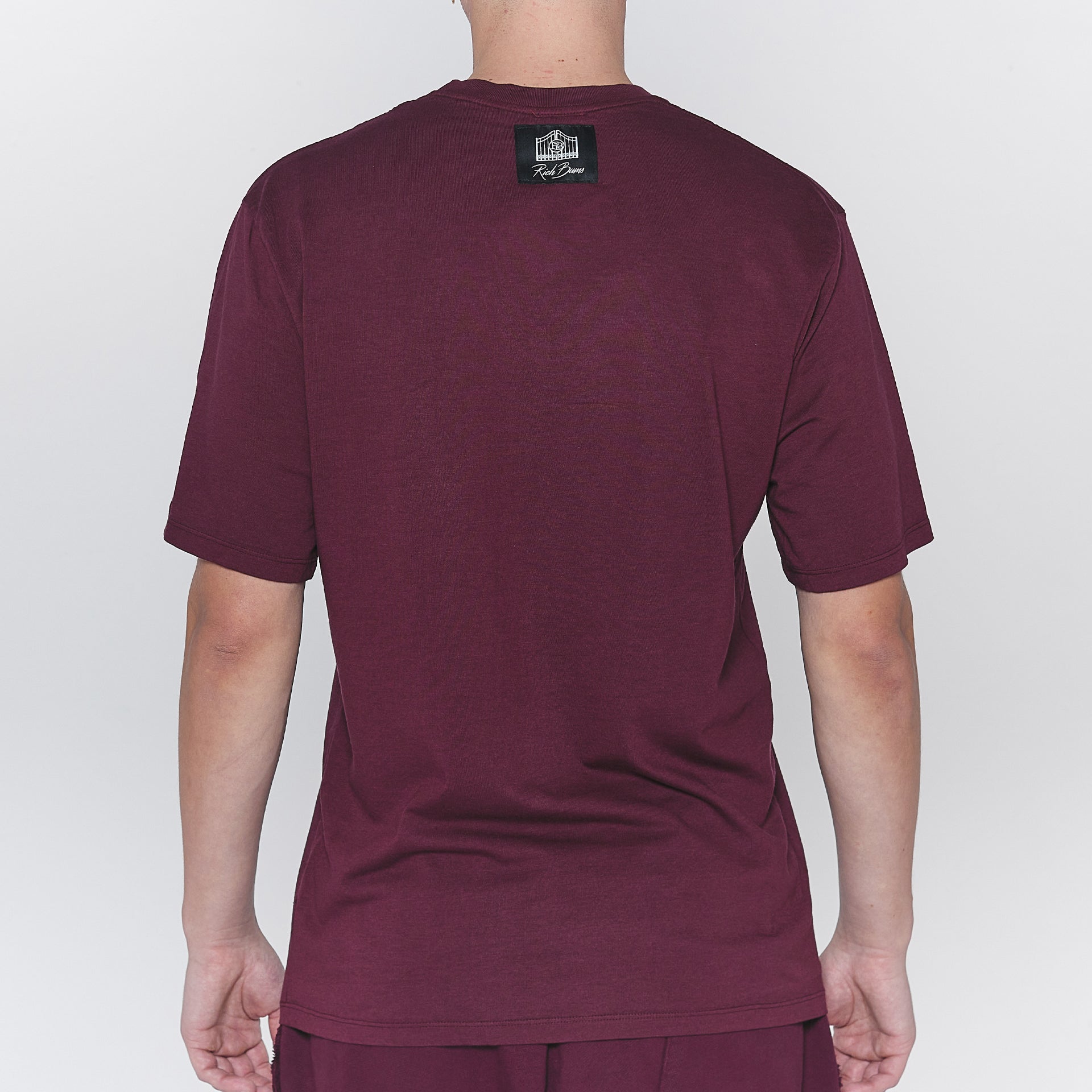 Basic Label Tee Maroon