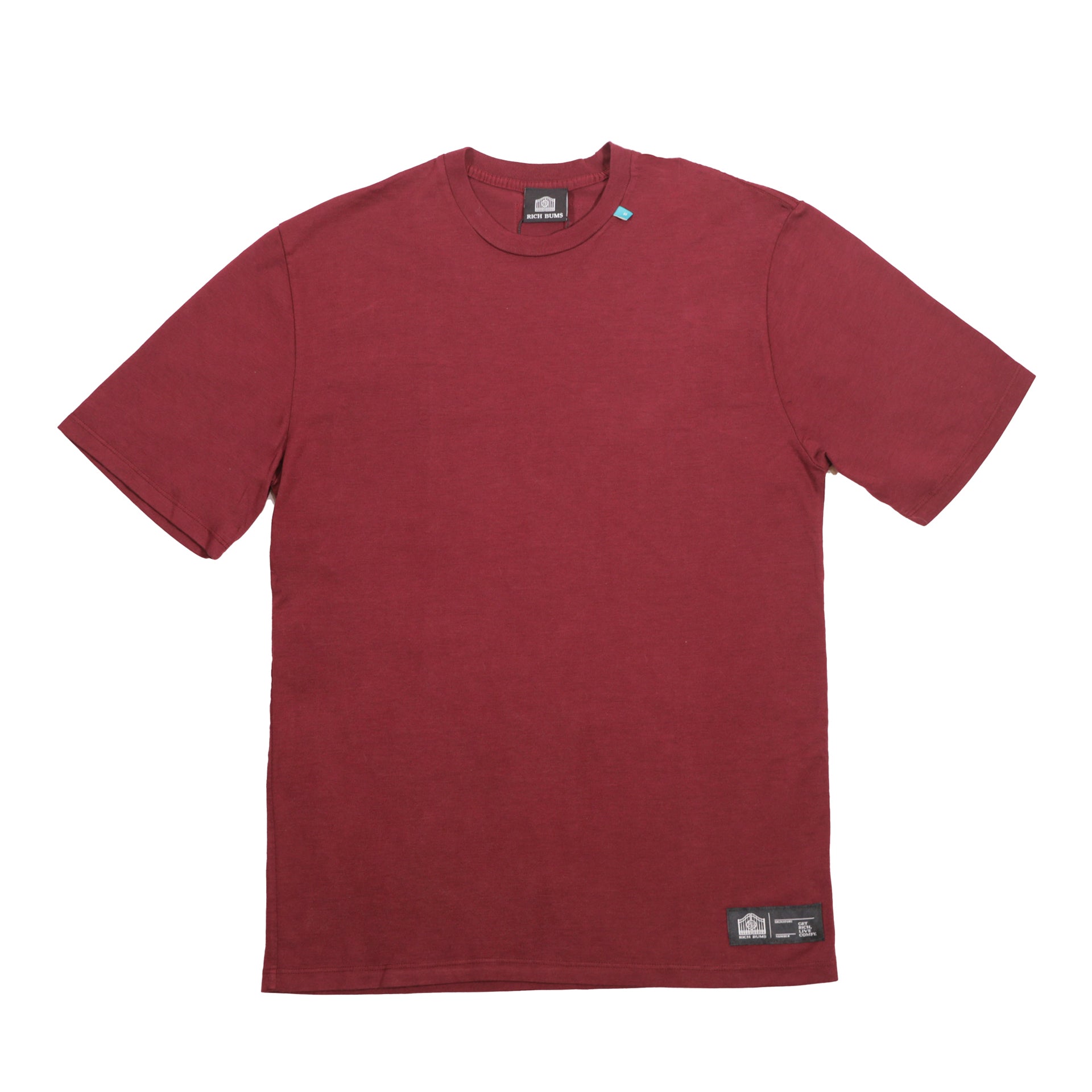 Basic Label Tee Maroon