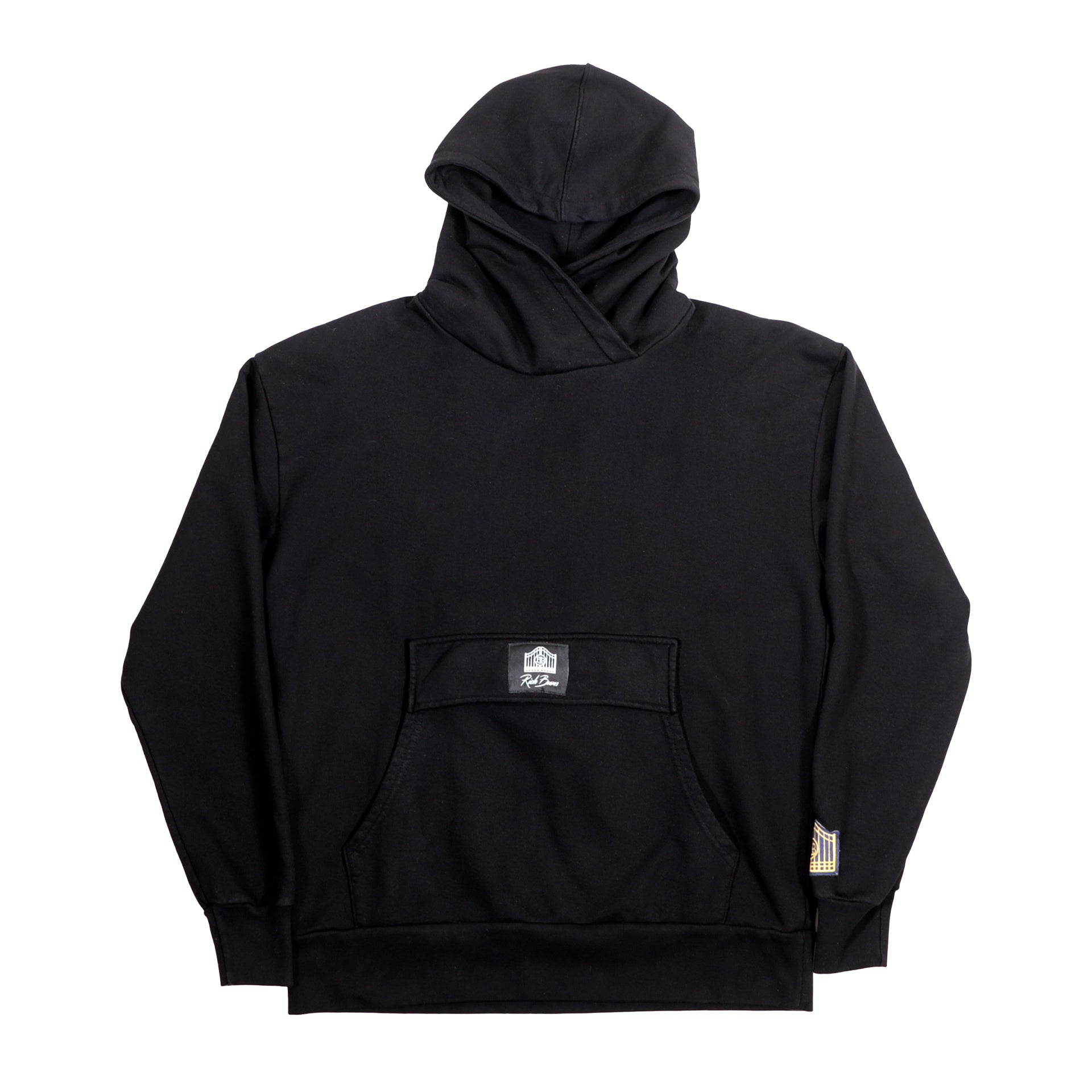 Cross Over Hoodie Black