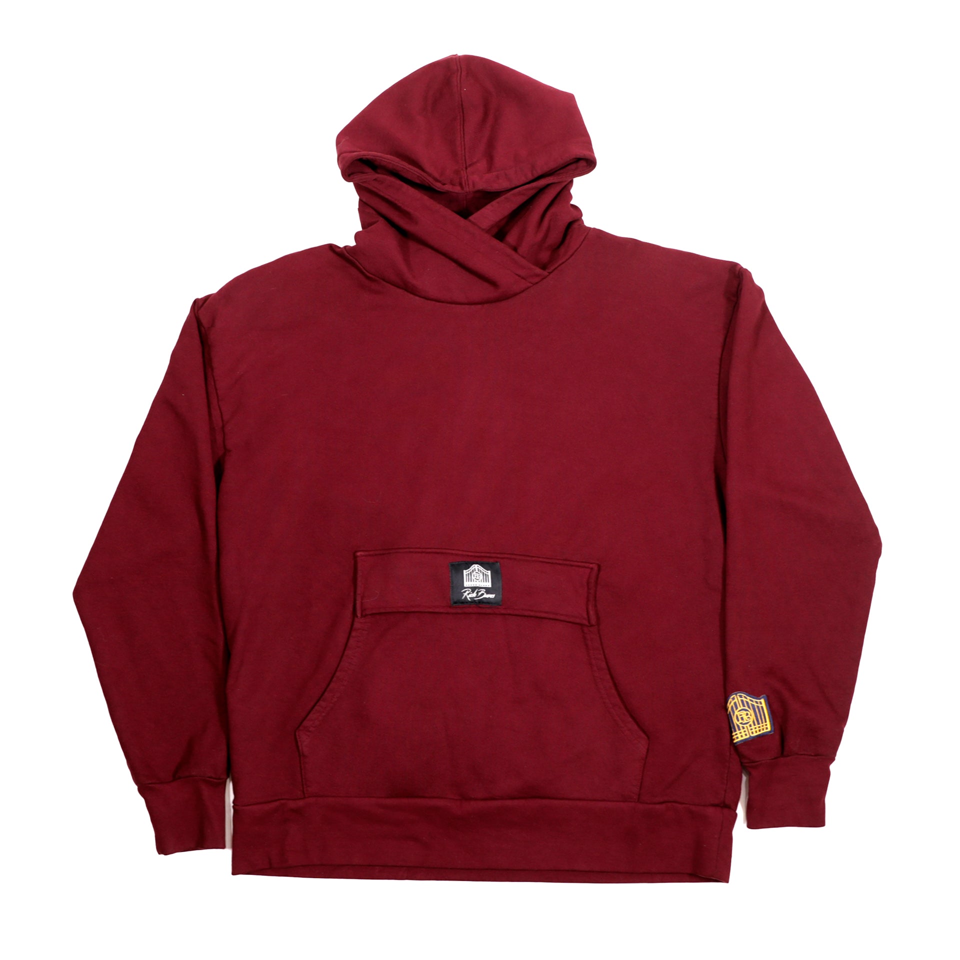 Cross Over Hoodie Maroon