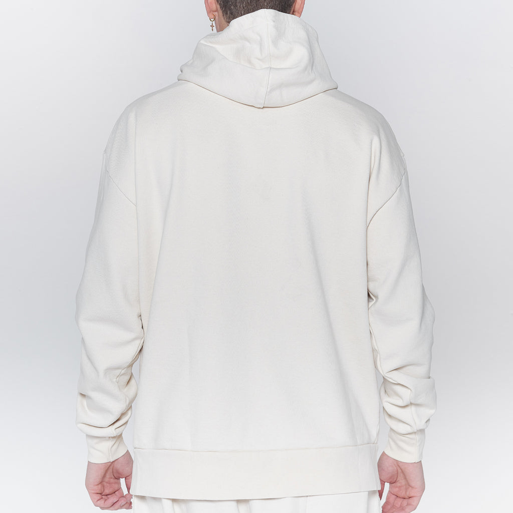 Cross Over Hoodie Ivory