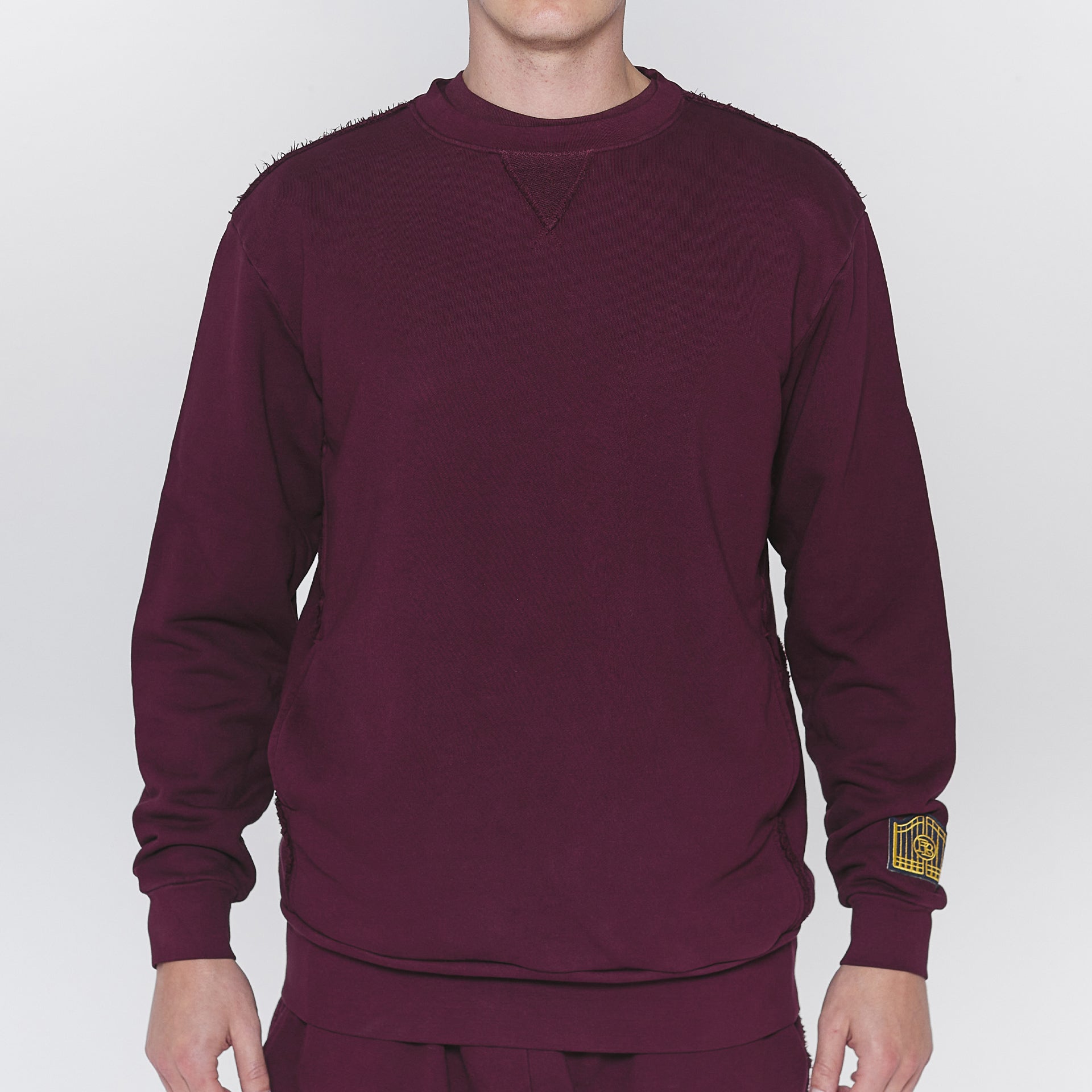 Pocket Crewneck Maroon