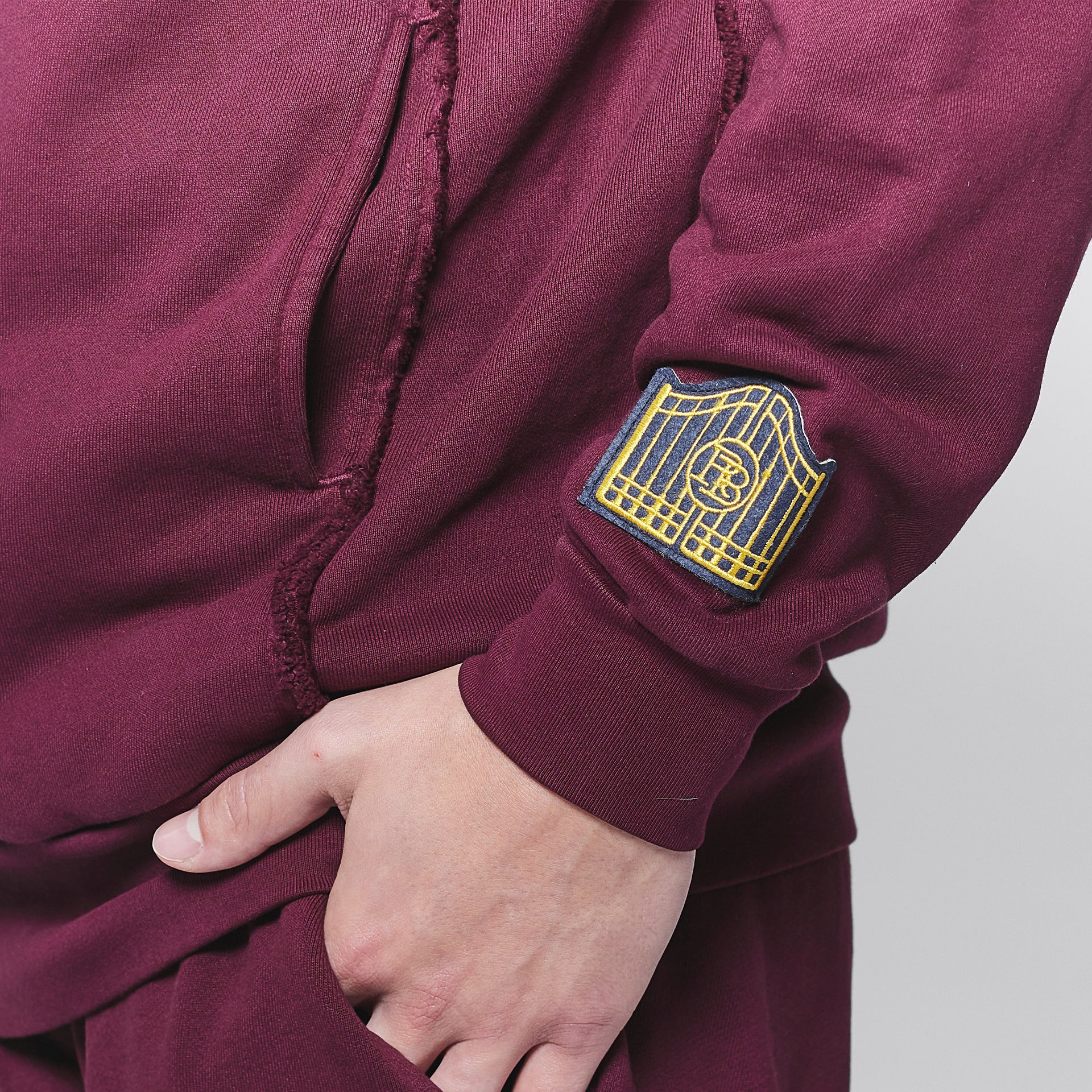 Pocket Crewneck Maroon