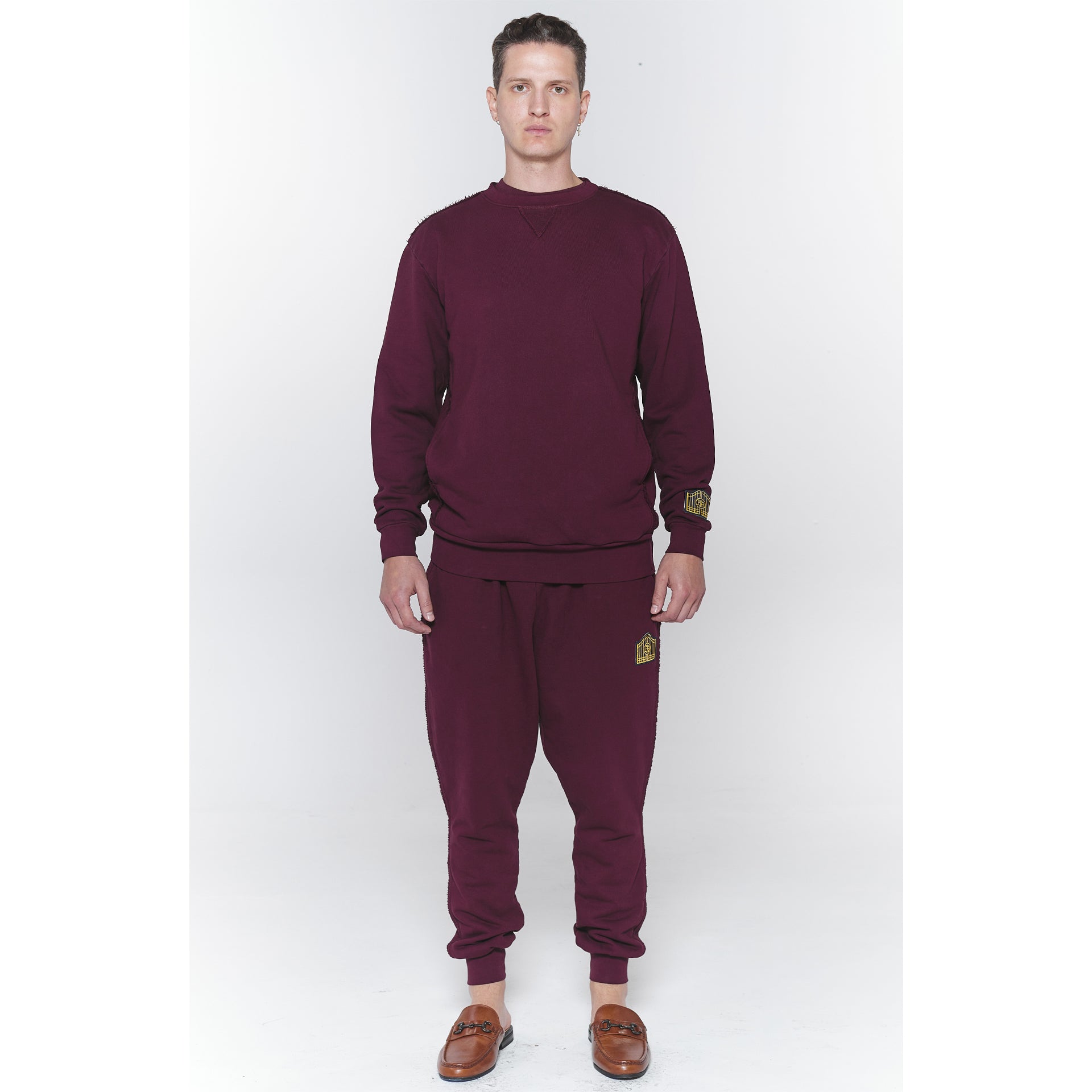 Pocket Crewneck Maroon