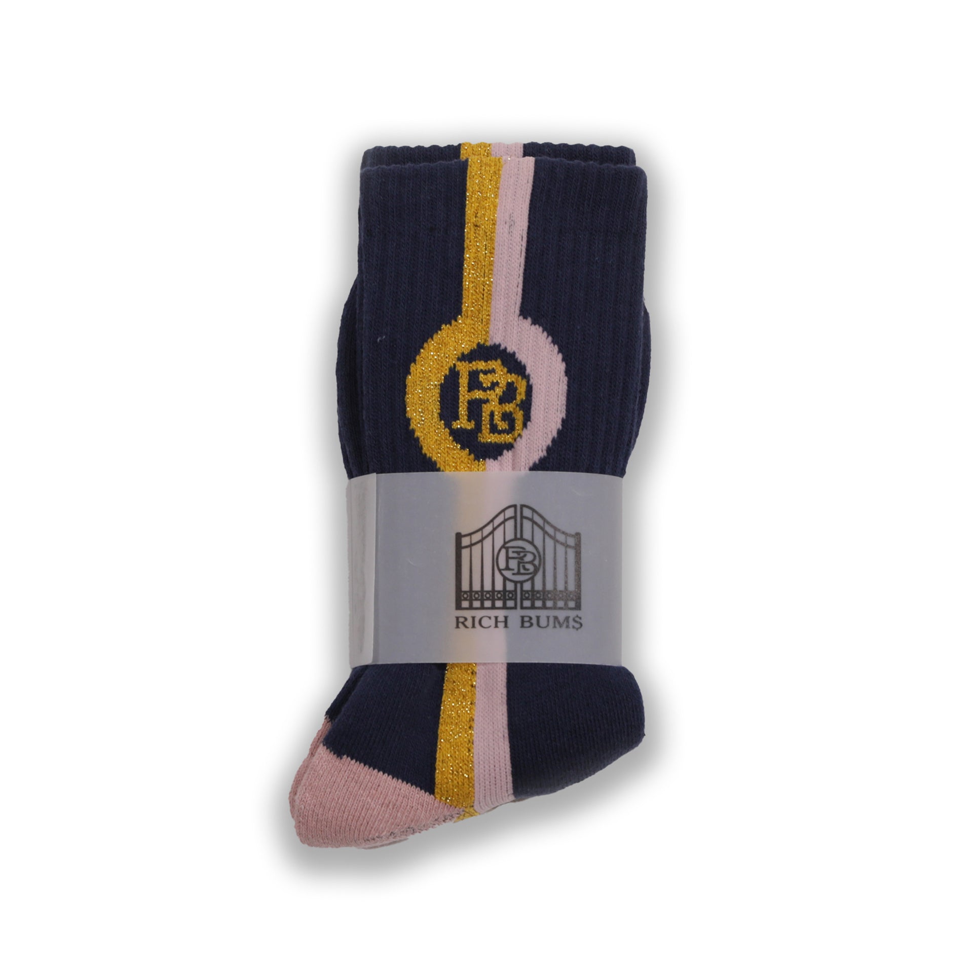 Rich Bums Socks Navy