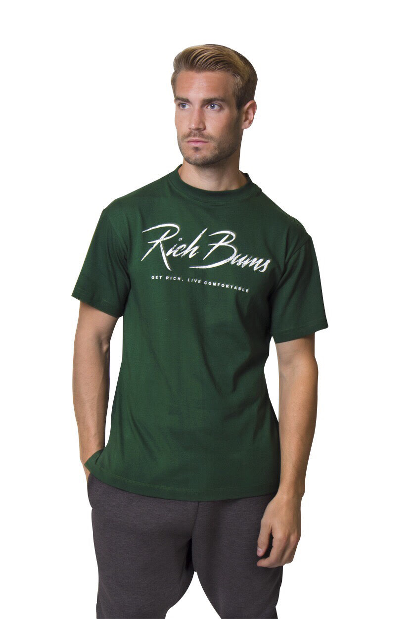 Get Rich, Live Comfortable T-Shirt Green