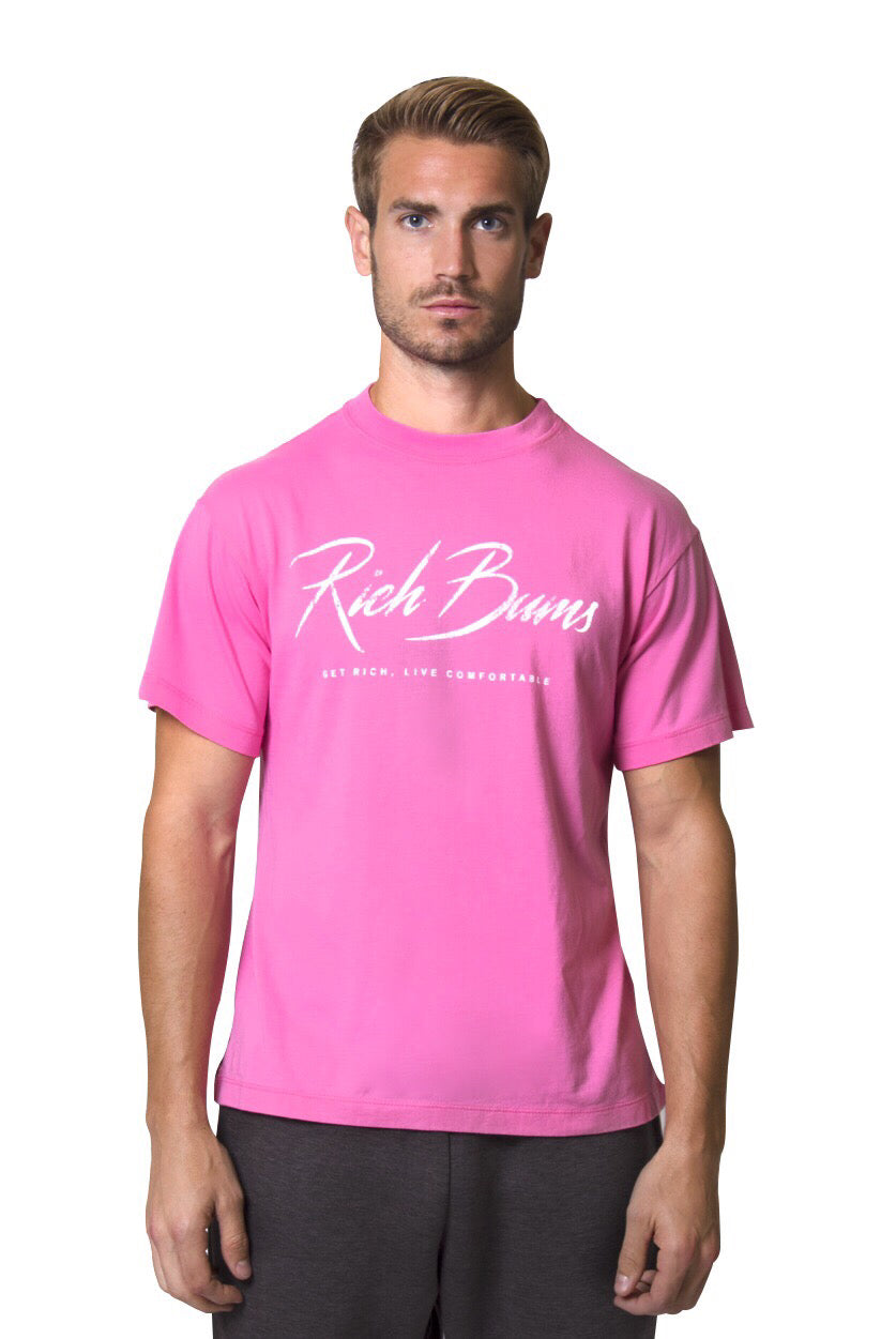 Get Rich, Live Comfortable T-Shirt PINK