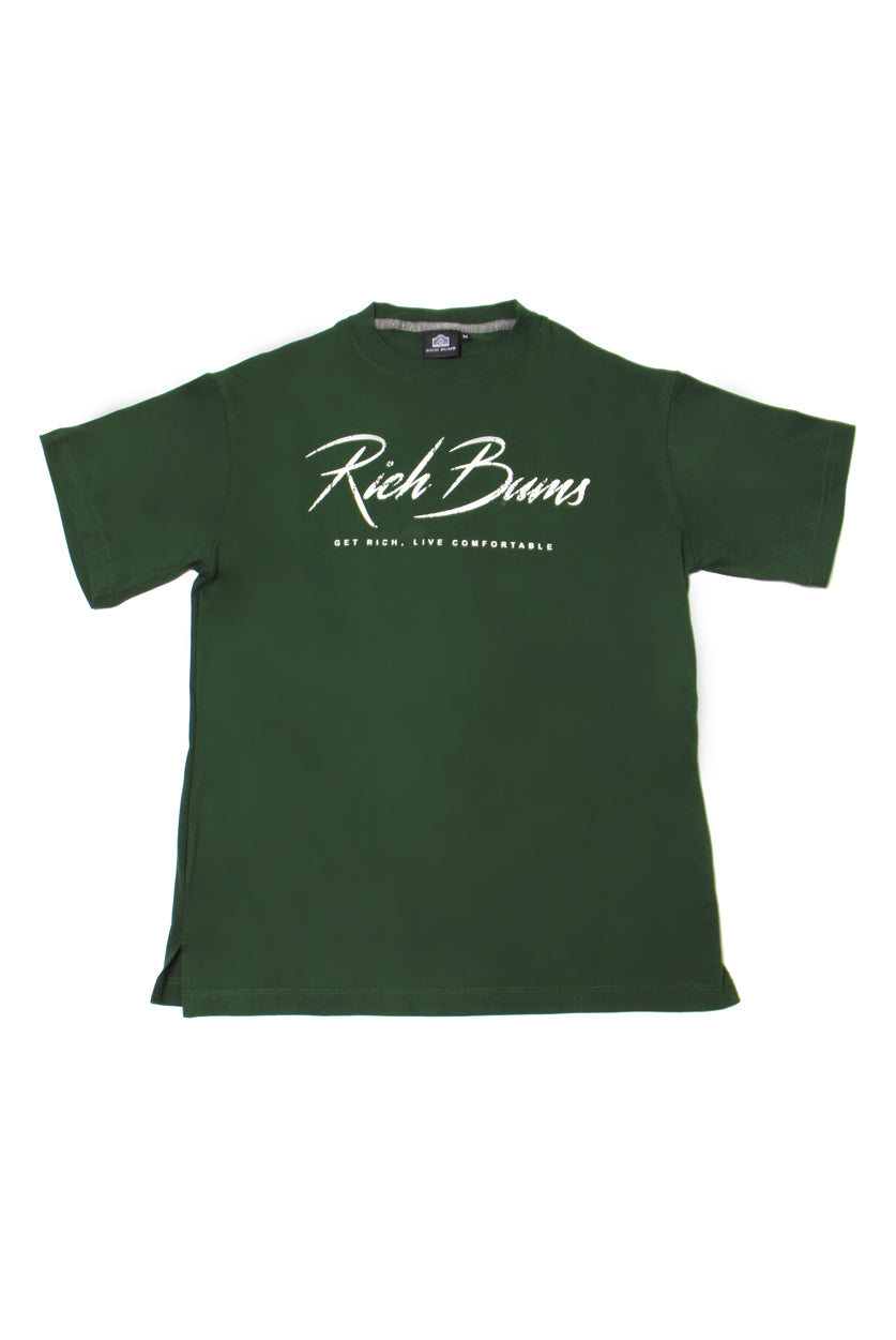 Get Rich, Live Comfortable T-Shirt Green